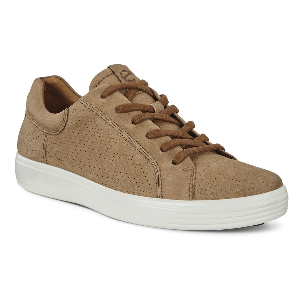 ECCO Mens Sneakers Brown - Soft 7 Lace-Up - IUR-983412